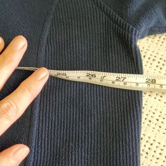 Expeditions Athletic Striped Teal Full Zippered Sz. XL Fleece Jacket w Pockets - Picture 9 of 10
